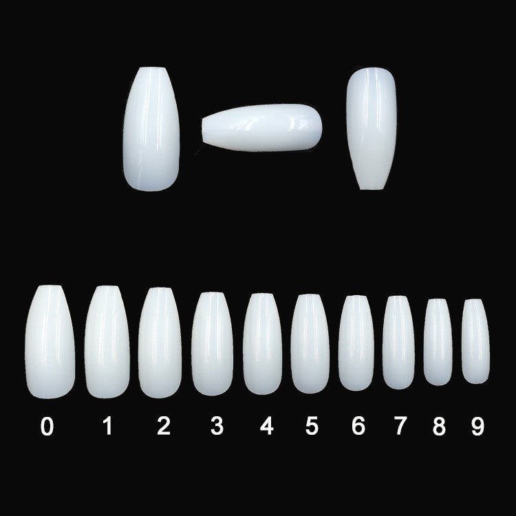 500 transparent natural fake nails - Zambeel