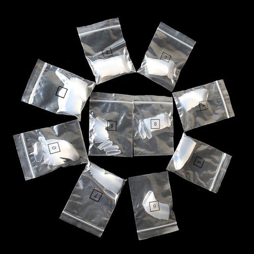 500 transparent natural fake nails - Zambeel
