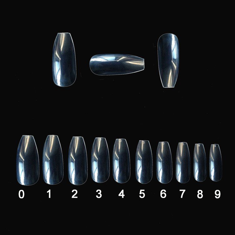 500 transparent natural fake nails - Zambeel